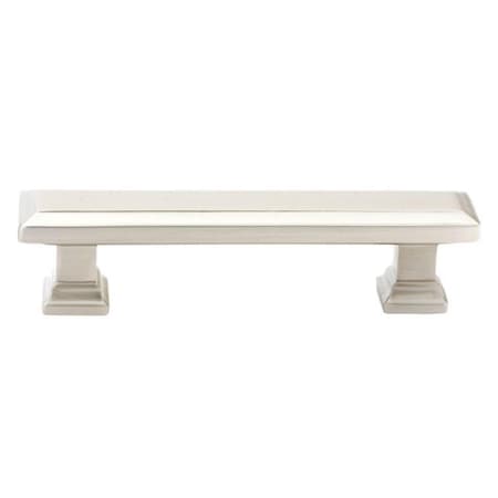 Patioplus 6 in. Geometric Rectangular Cabinet Pull, Satin Nickel PA1647267